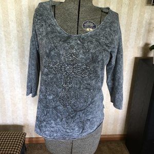 Maurices distressed look sweatshirt